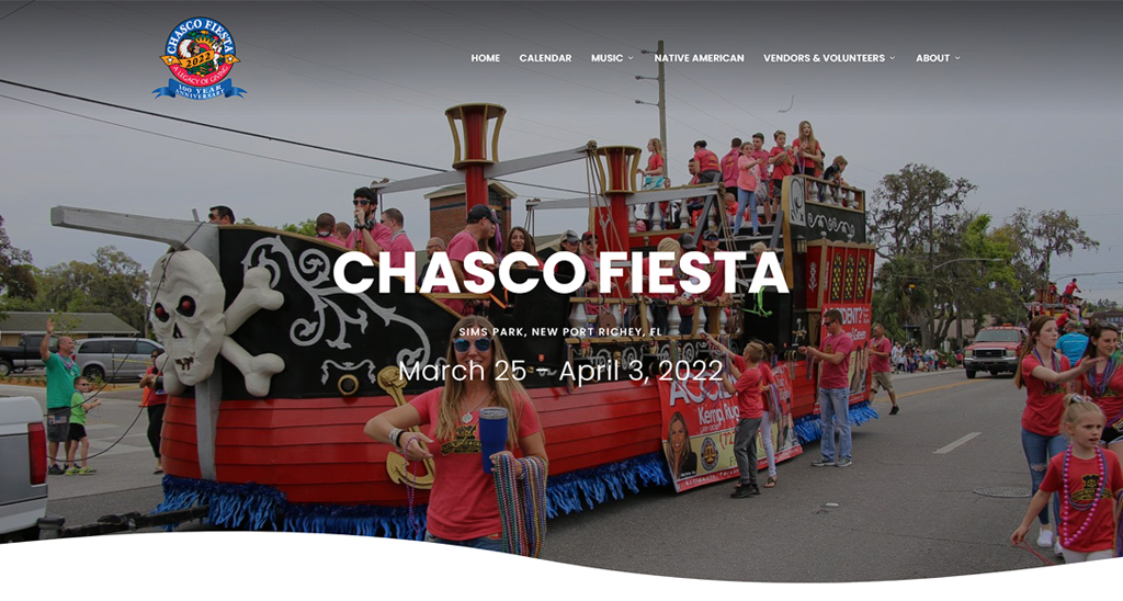Chasco Fiesta - Tampa Web Design Client