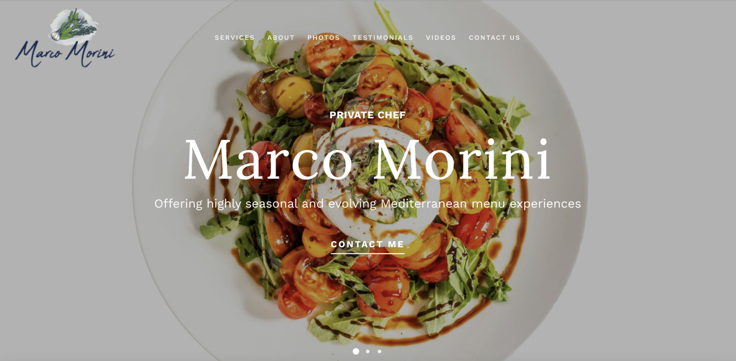 Chef Marco Morini - Skyway Web Design client