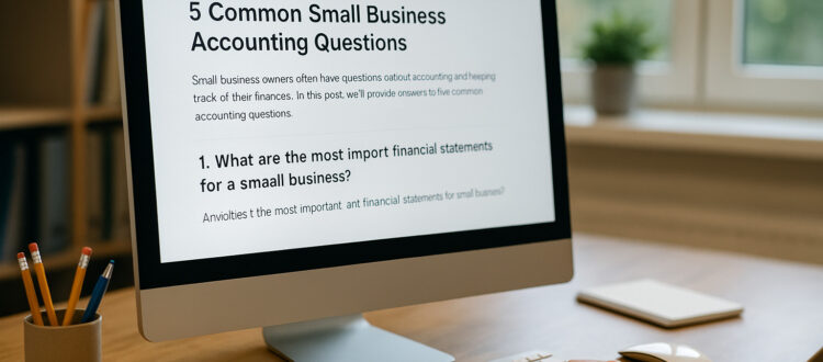 Blog Post Displayed on Desktop Monitor