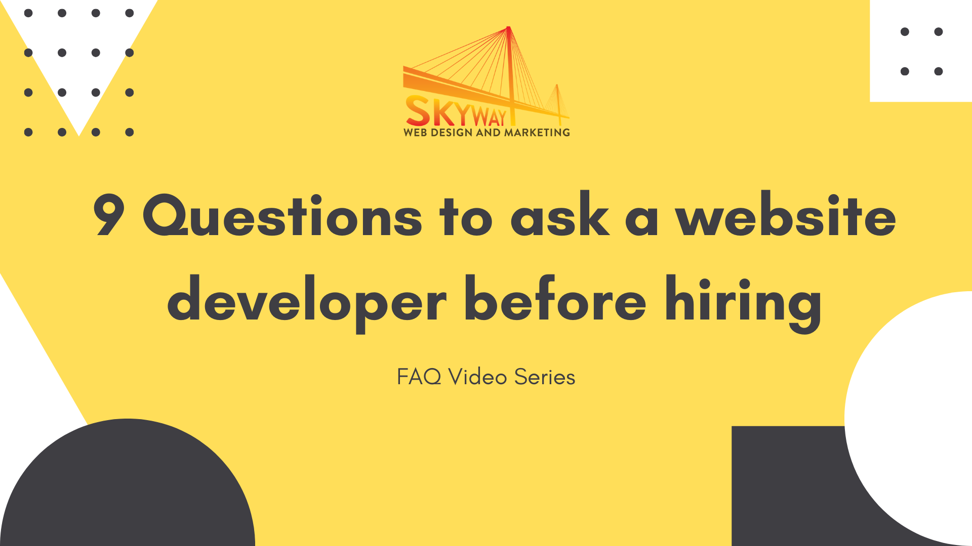 9 Questions to ask a website developer before hiring