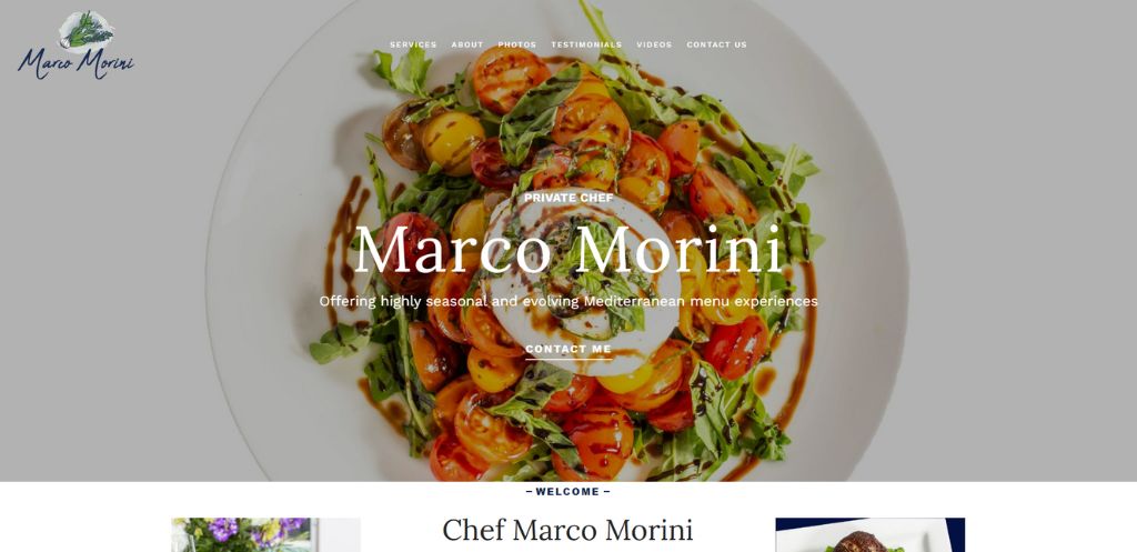 Chef Marco Morini - New Port Richey Web Design client
