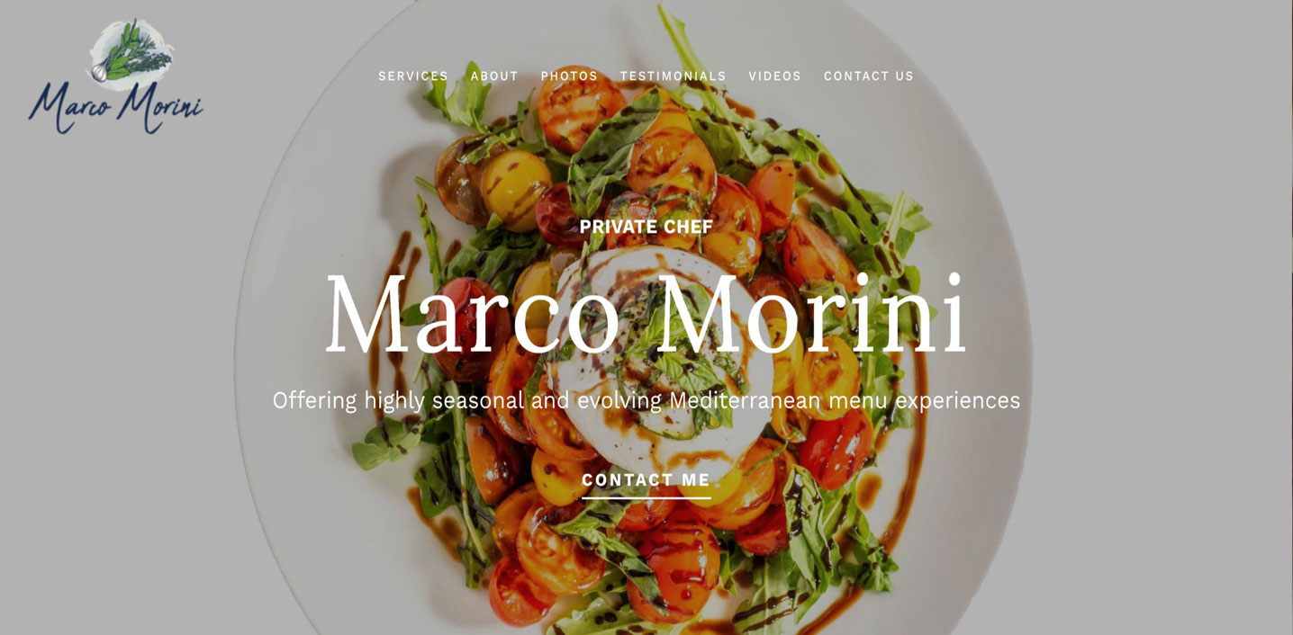 Carrollwood FL Area Website Design Client Marco Morini