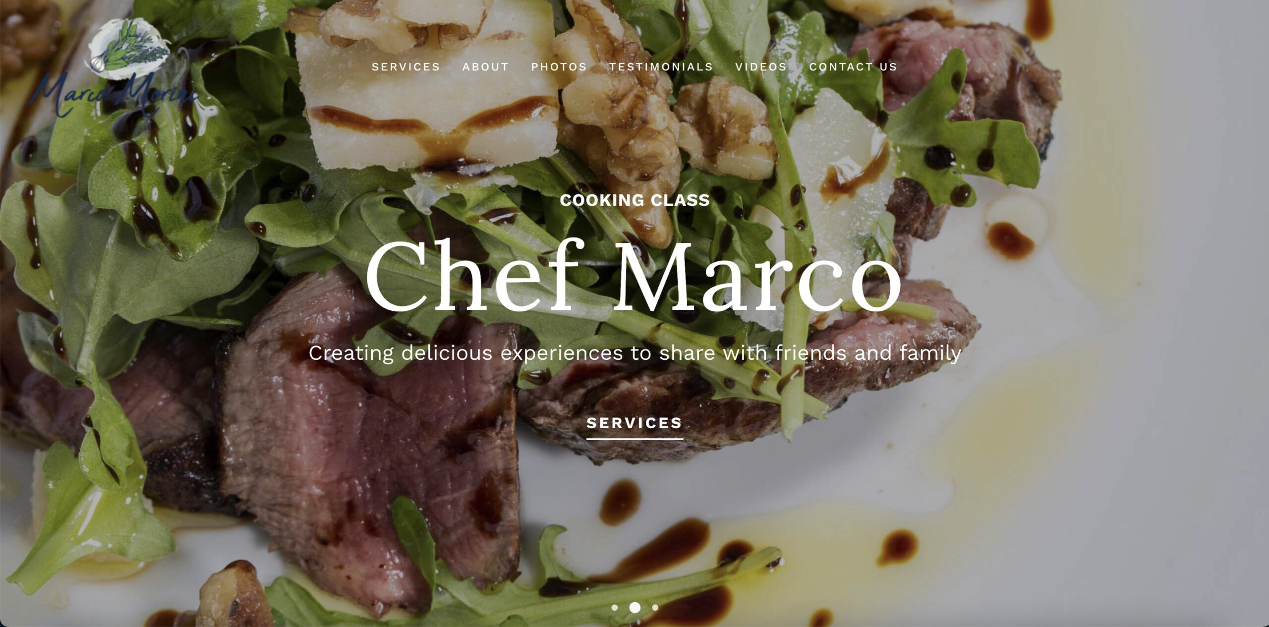Citrus Park FL web design client - Chef Marco Morini